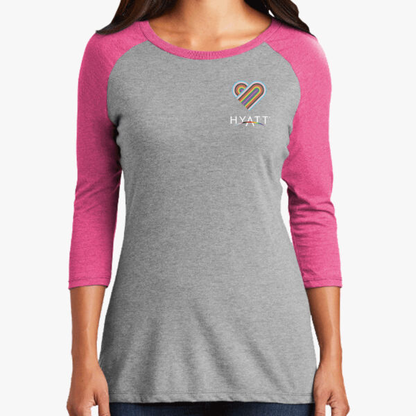 District Women's Perfect Tri 3/4-Sleeve Raglan Thumbnail
